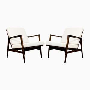 Butacas de Swarzędzie Fabryki Furniture, años 60. Juego de 2