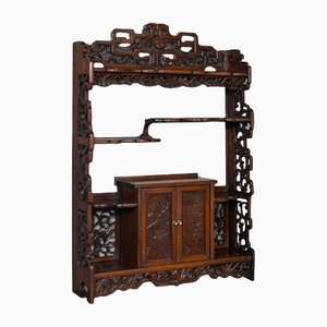 Antique Chinese Hanging Wall Shelf, 1900