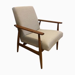 Fauteuil Mid-Century Beige par Henryk Lis, 1960s