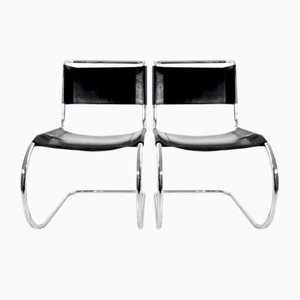 Chaises MR10 Vintage par Ludwig Mies Van Der Rohe de Thonet, Set de 2