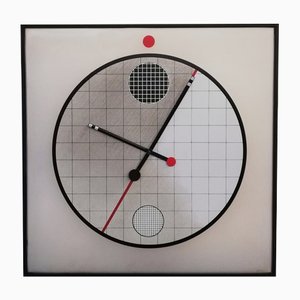 Grande Horloge Morphos Postmoderne par Kurt B. Del Banco pour Acerbis