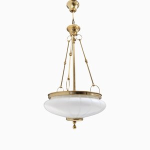 Decorative Neoclassical Style Murano Glass Ceiling Light, Italy