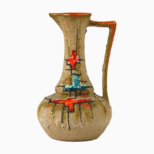 Vase Brutaliste en Céramique, Italie, 1950s