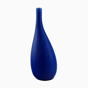 Mid-Century Vase aus glasierter Keramik von Stig Lindberg für Gustavsberg