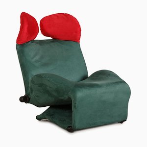 Butaca Wink de tela verde de Toshiyuki Kita para Cassina