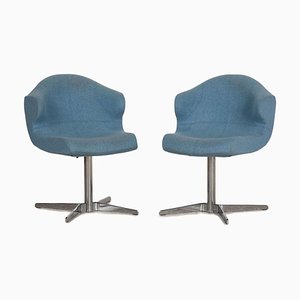 Blaue Alster Stühle mit Stoffbezug von Ligne Roset, 2er Set