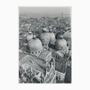 Fotografia in bianco e nero di San Marco, Italia, anni '50