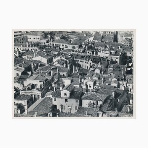 Häuser von oben, Italien, 1950er, Schwarz-Weiß-Fotografie