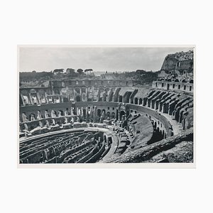 Coliseo, Italia, años 50, fotografía en blanco y negro