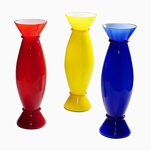 Acco Vasen aus Murano Glas von Alessandro Mendini für Venini, 3er Set