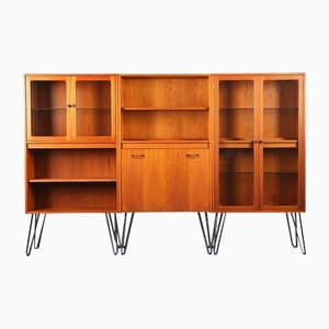 Model Fresco Wall Unit Bar Cabinet by Victor Wilkins for G-Plan, 1970s, Set of 3