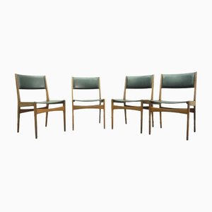 Teak Dining Chairs by Poul M. Volther, 1960s, Set of 4