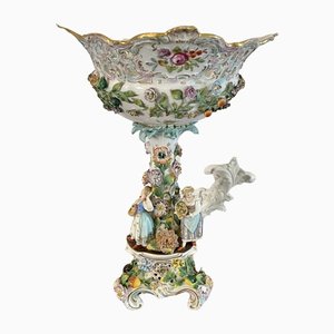 Antique Pedestal Centrepiece by Meissen