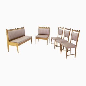 Living Room Chairs by Paolo Buffa, 1960s, Set of 5