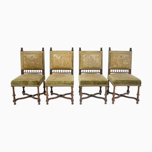 Eclectic Chairs, Italy, 1900s, Set of 4