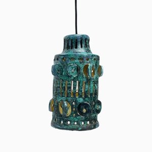 Lámpara colgante Mid-Century de cerámica, años 60