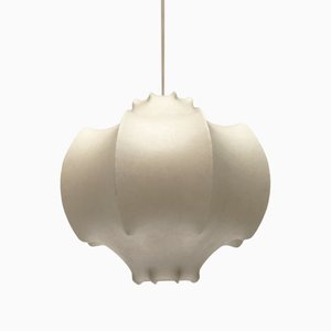 Mid-Century German Cocoon Viscontea Style Pendant Lamp by Friedel Wauer for Goldkant Leuchten, 1960s