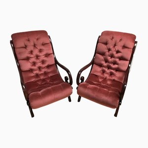 Chesterfield Armchairs, 1970s, Set of 2