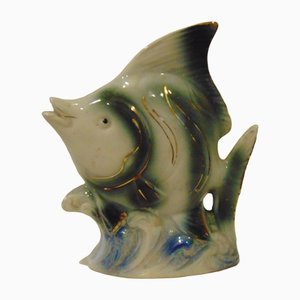 Poisson Vintage en Porcelaine, 1970s