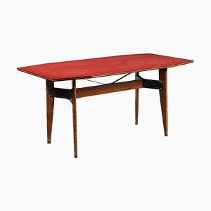 Italian Formica & Metallic Enamelled Table, 1950s