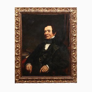 Ritratto maschile, olio su tela, in cornice