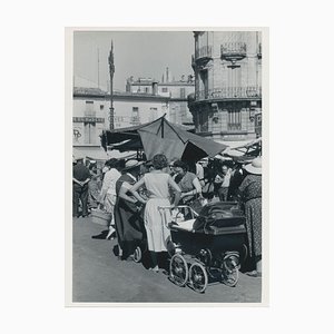 Femmes, Italie, 1950s, Photographie Noir & Blanc