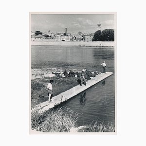 Fishermen, France, 1950s, Black & White Photograph