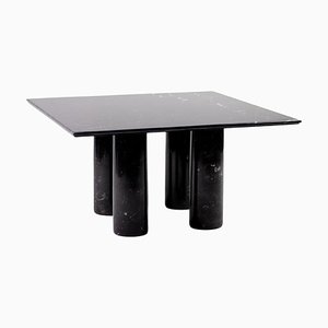 Table de Salle à Manger The Colonnade en Marbre Noir par Mario Bellini pour Cassina