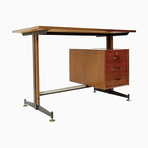 Small Italian Desk with Drawers, 1950s