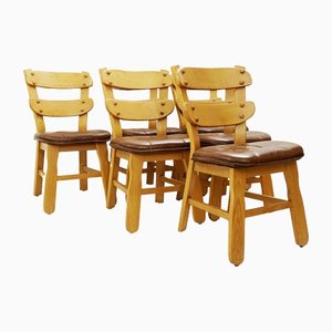 Brutalist Style Dining Chairs, 1970s, Set of 6