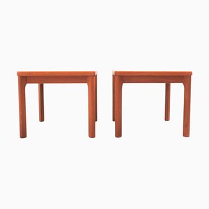 Tables Basses Vintage Scandinaves en Teck par Henning Kjaernulf, Set de 2