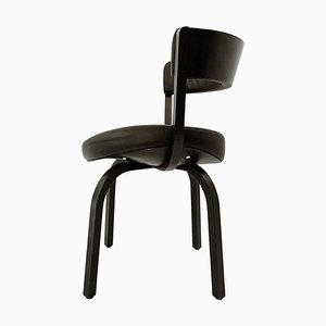 Black Wood and Leather 404 Dining Chair from Thonet