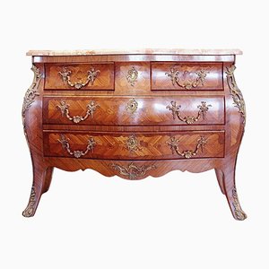 Commode Style Louis XV en Marqueterie