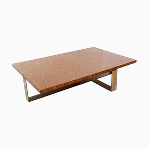 Large End-Grain Wenge Coffee Table, 1970s