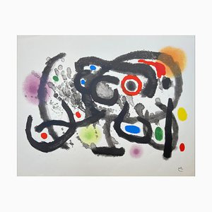 Joan Miró - Figur mit rotem Auge Lithografie 1961