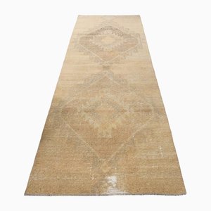 Tapis de Couloir Vintage en Laine Fait Main, Turquie