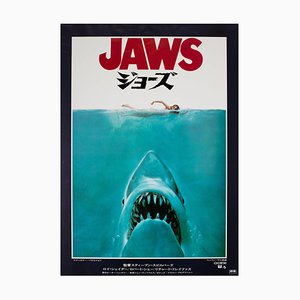 Japanese B2 Jaws Film Movie Poster by Kastel, 1975
