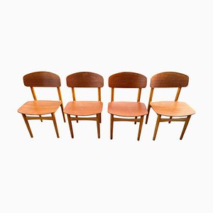Teak Model 122 Dining Chairs by Børge Mogensen from Devo, Set of 4