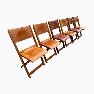 Danish Foldable Chairs, 1930s, Set of 6