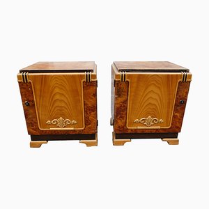 Art Deco Nightstands, Set of 2