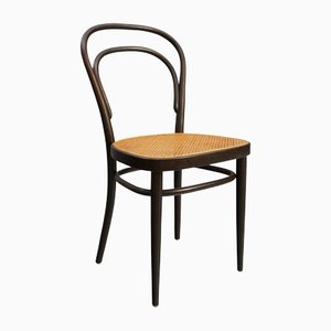 214 Coffee House Stuhl aus Bugholz & Korbgeflecht von Michael Thonet für Thonet