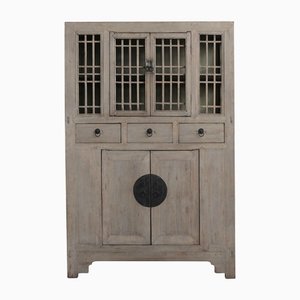 Meuble de Rangement Antique avec Portes en Treillis