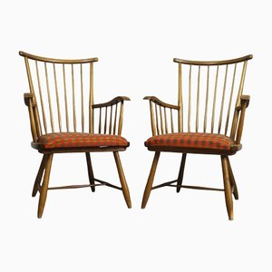 WKS Series Spoke Chairs by Arno Lambrecht for WK Möbel, Set of 2