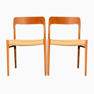 Mid-Century Teak Dining Chairs by Niels Otto Moller, Set of 4