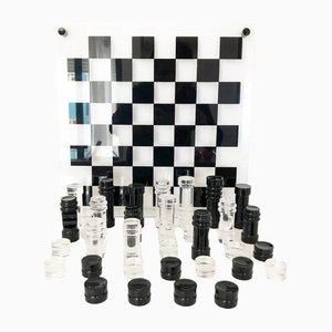 Chessboard in Acrylic Glass by Felice Antonio Botta, 1970