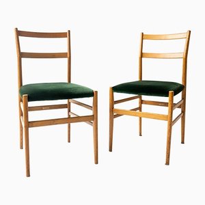 Vintage 646 Light Chairs von Gio Ponti für Cassina, 2er Set