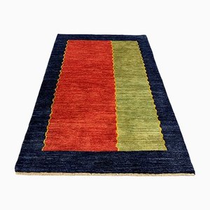 Handgewebter Vintage Teppich in Blau & Rot von Zollanvari