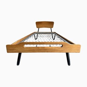 Sofá cama de Jacques Hitier, Francia, 1950