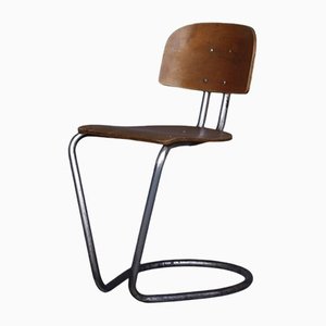 Modernist Tubular Desk Chair by Theo de Wit for EMS Overschie, 1930s