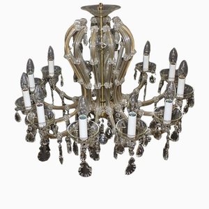 Venice Glass Chandelier with 12 Lights, 1950s